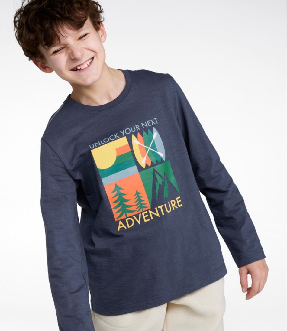 Kids' Graphic Tee, Long-Sleeve Glow-in-the-Dark
