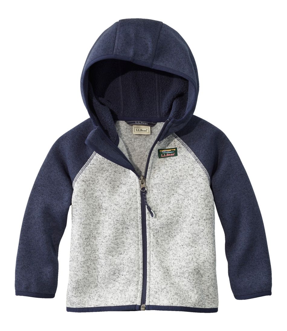 Infants' and Toddlers' Sweater Fleece, Hooded Colorblock