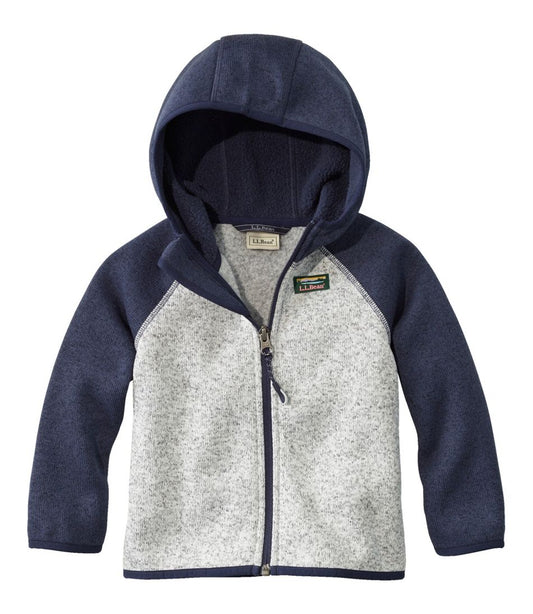 Infants' and Toddlers' Sweater Fleece, Hooded Colorblock