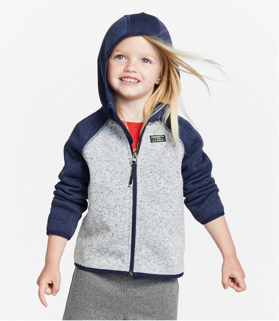 Infants' and Toddlers' Sweater Fleece, Hooded Colorblock