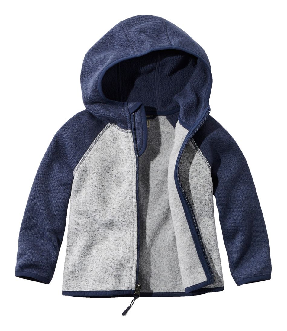 Infants' and Toddlers' Sweater Fleece, Hooded Colorblock