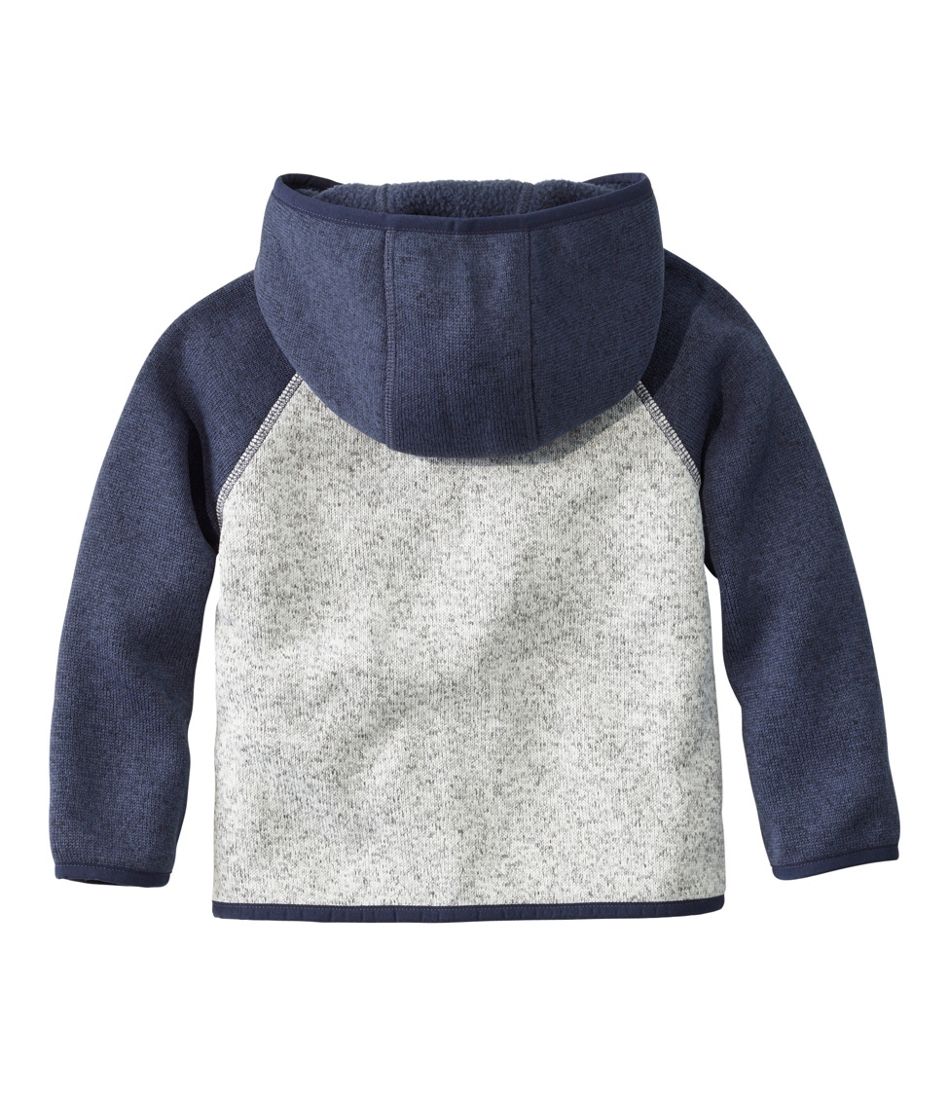 Infants' and Toddlers' Sweater Fleece, Hooded Colorblock
