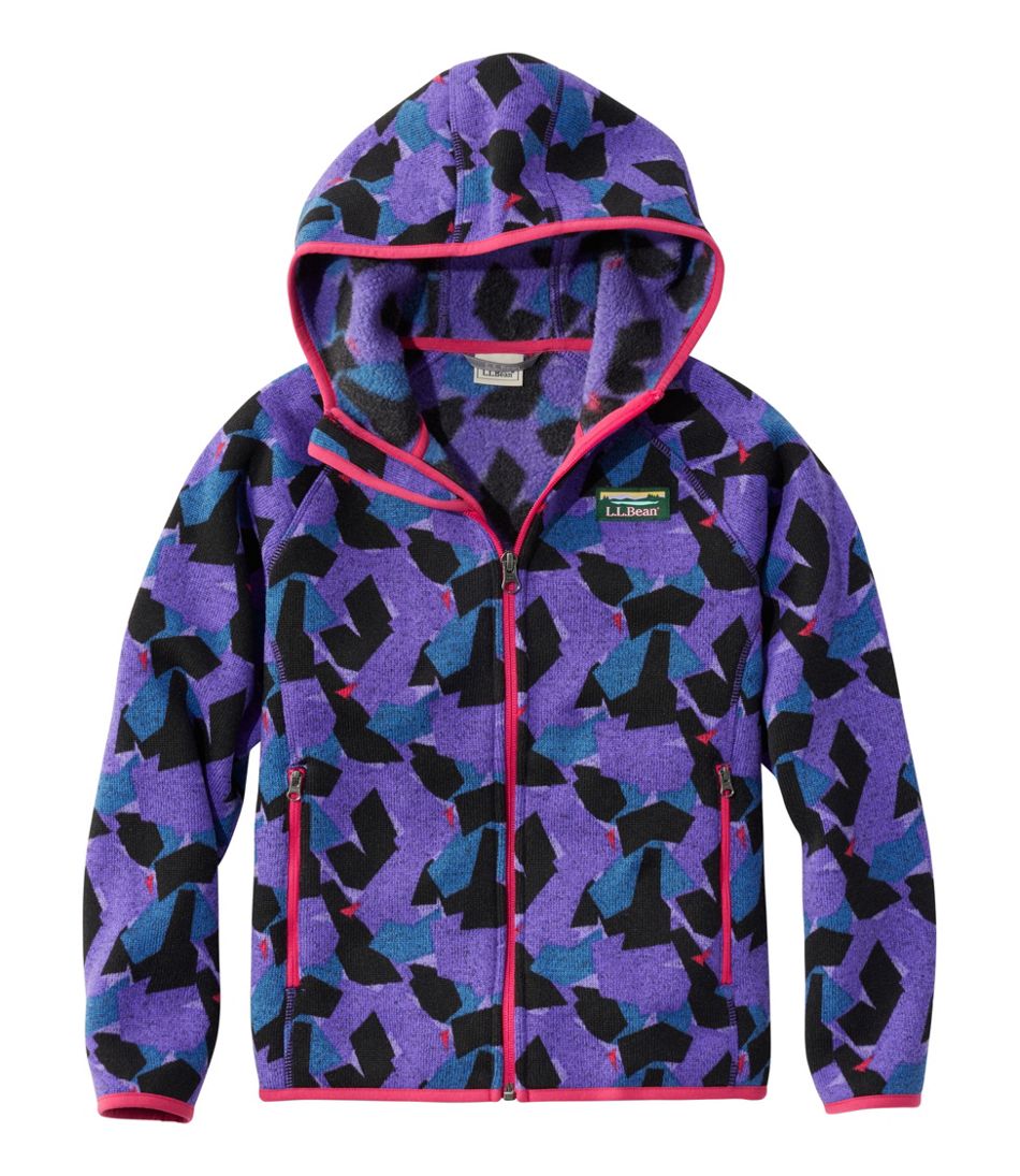 Kids' Sweater Fleece, Hooded Print