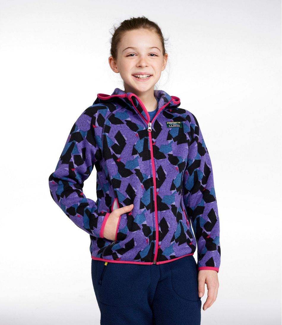 Kids' Sweater Fleece, Hooded Print
