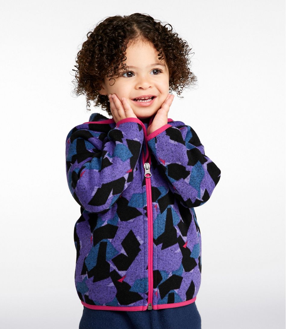 Infants' and Toddlers' Sweater Fleece, Full-Zip Print