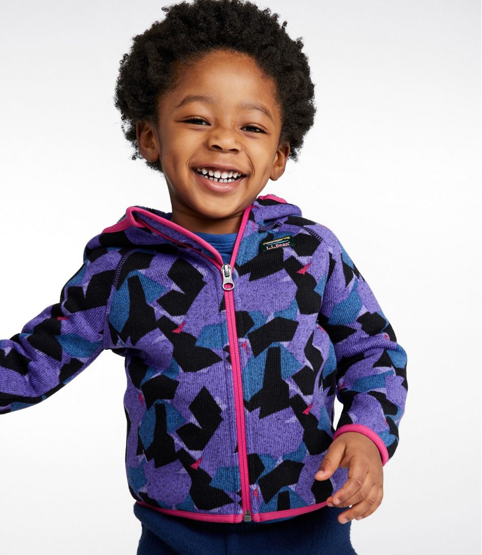 Infants' and Toddlers' Sweater Fleece, Full-Zip Print