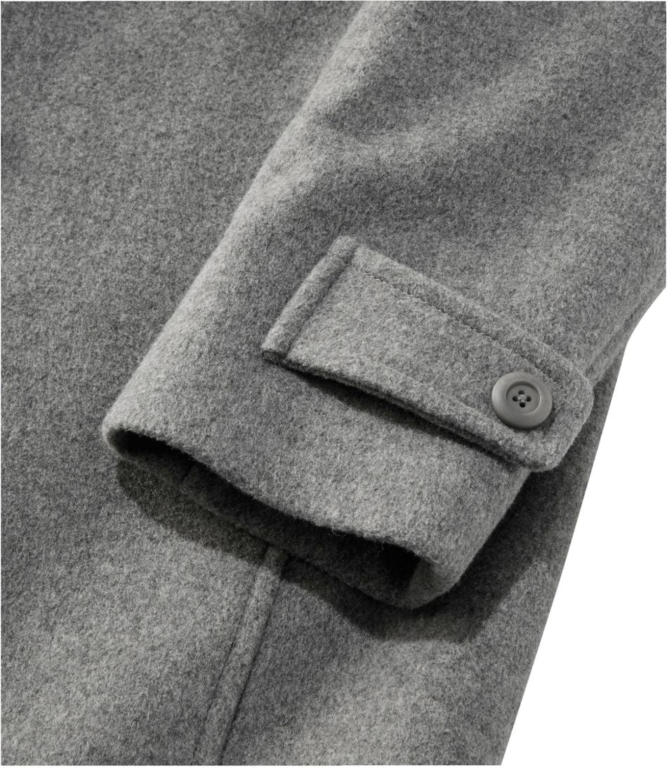 Women's Classic Lambswool Polo Coat, Three-Quarter Length