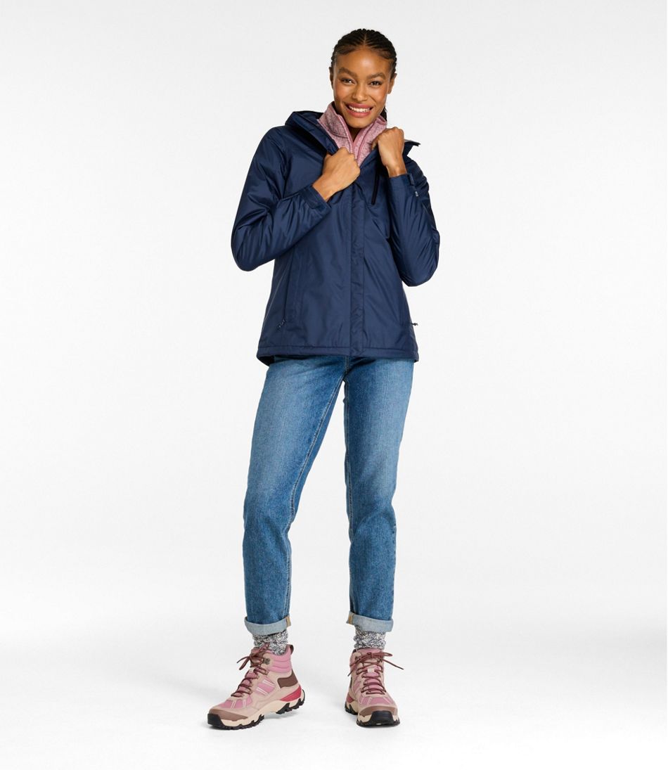 Women's Trail Model Rain Jacket, Fleece-Lined