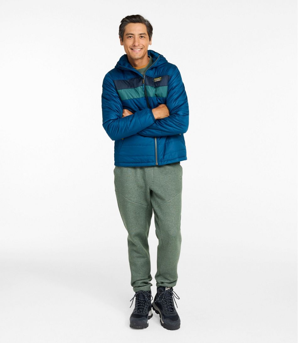 Men's Mountain Classic Puffer Hooded Jacket, Colorblock