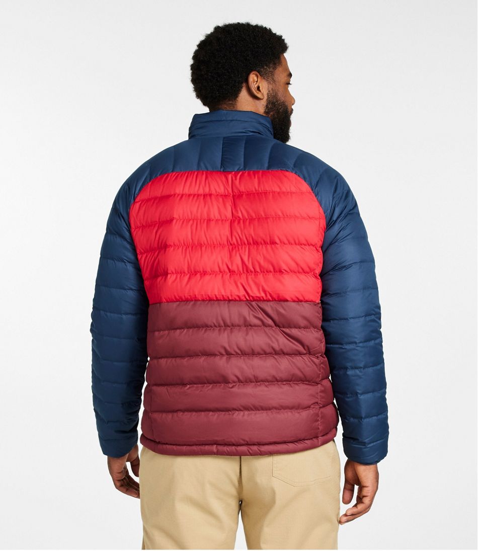 Men's Bean's Down Jacket, Colorblock