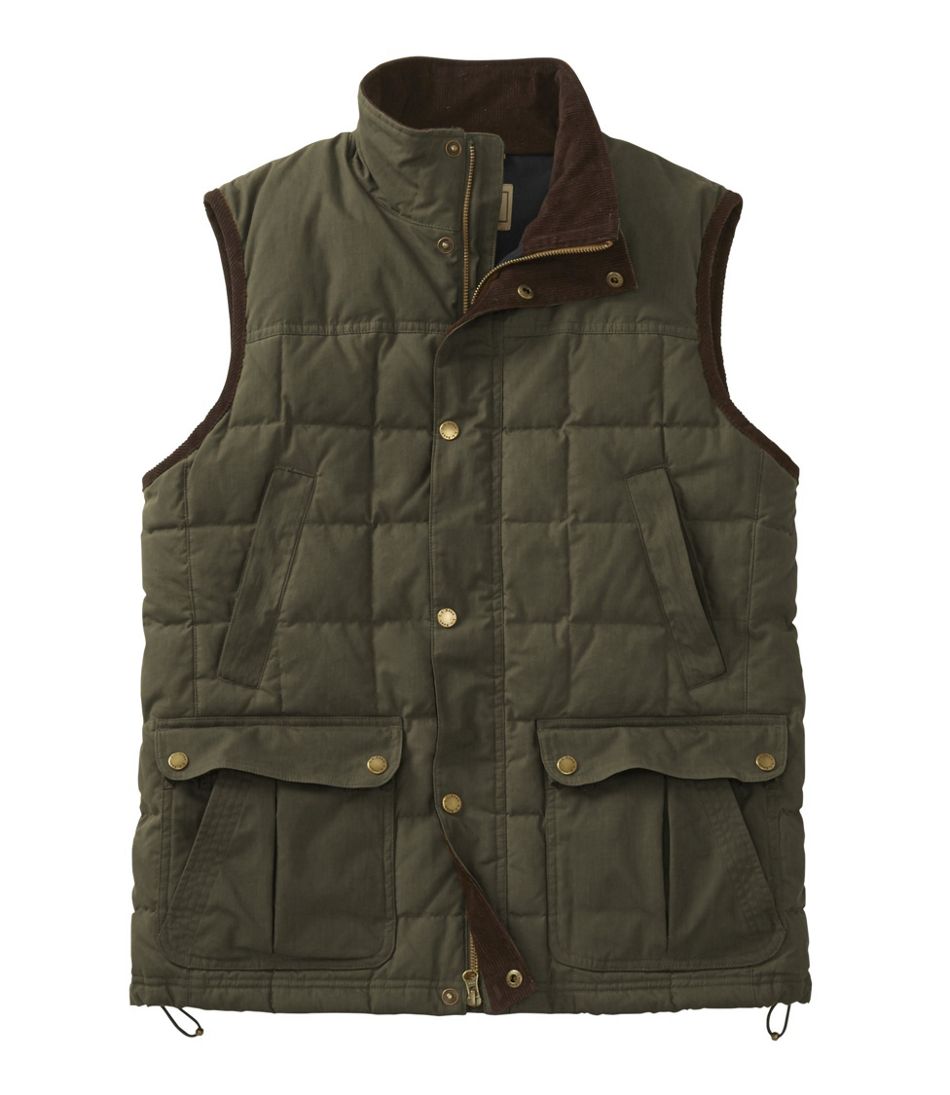 Men's Upcountry Waxed Cotton Down Vest