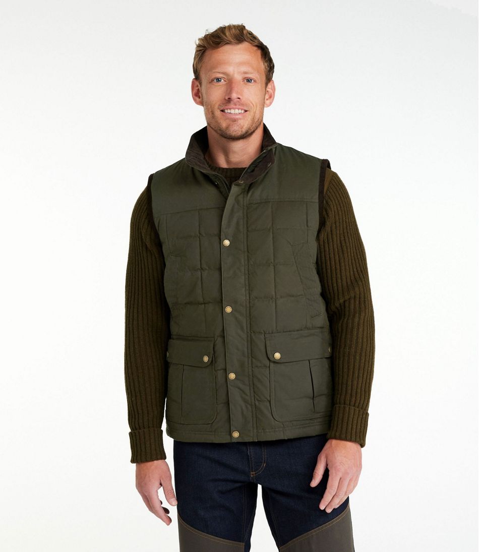 Men's Upcountry Waxed Cotton Down Vest