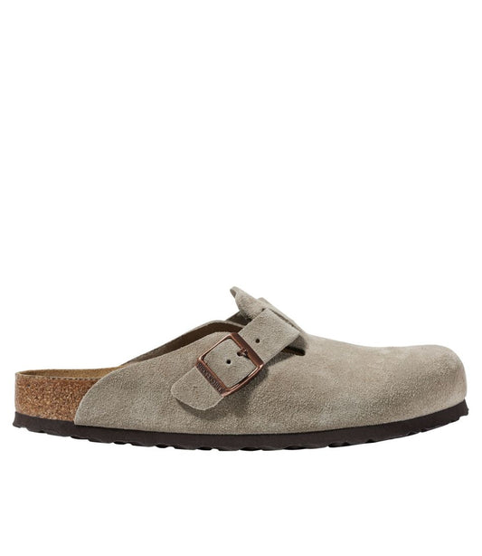 Men's Birkenstock Soft Footbed Boston Clogs, Suede