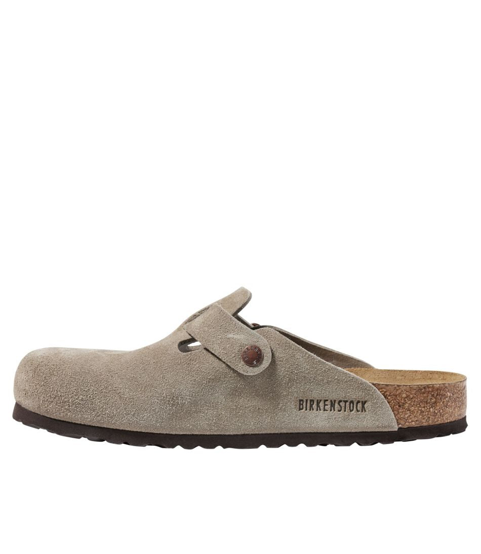 Men's Birkenstock Soft Footbed Boston Clogs, Suede