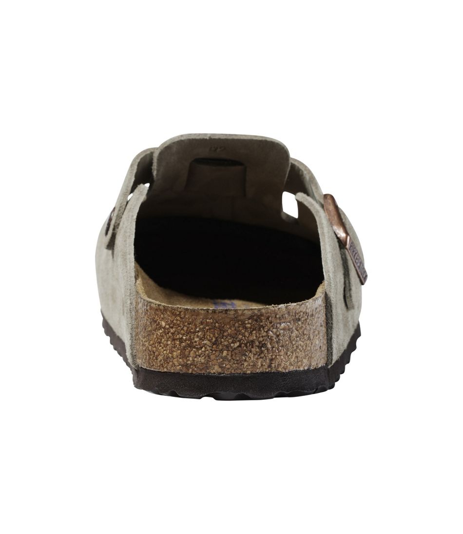 Men's Birkenstock Soft Footbed Boston Clogs, Suede
