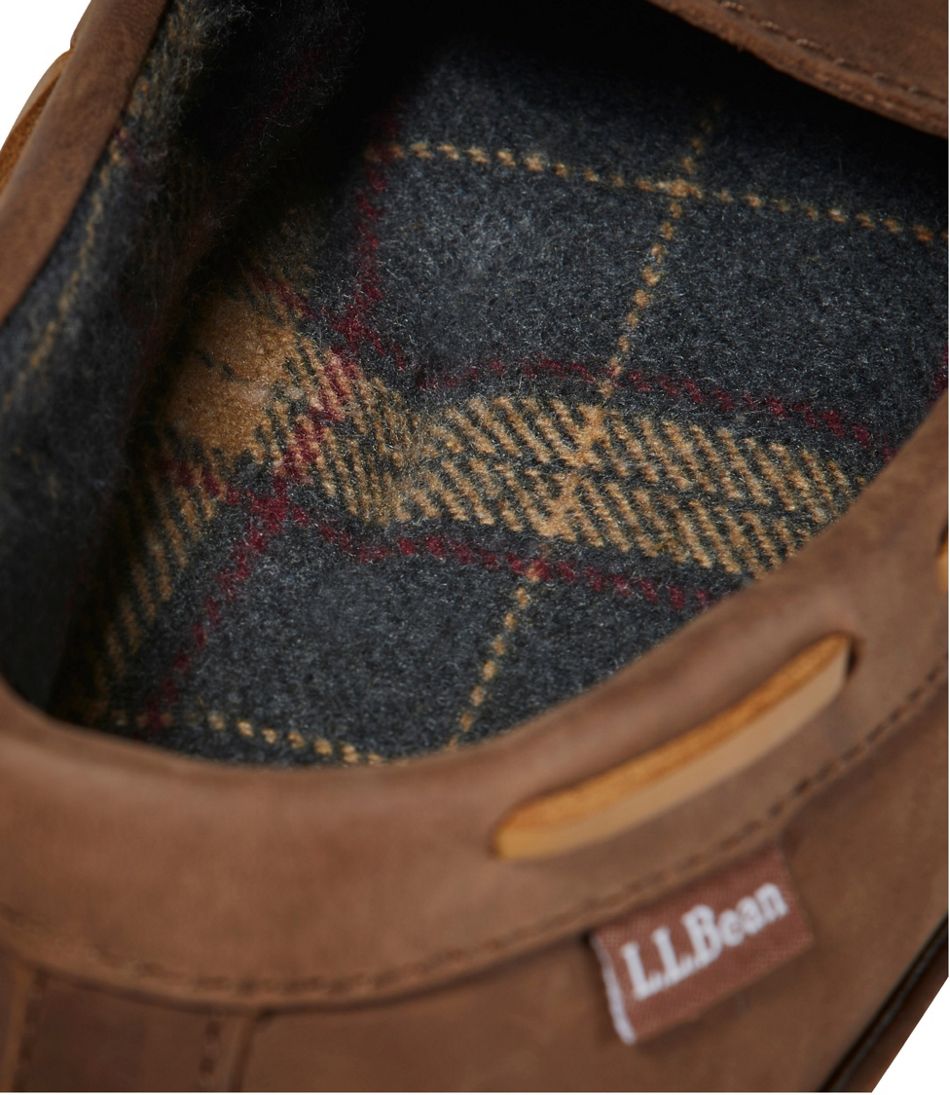 Men's Handsewn Slippers, Flannel-Lined