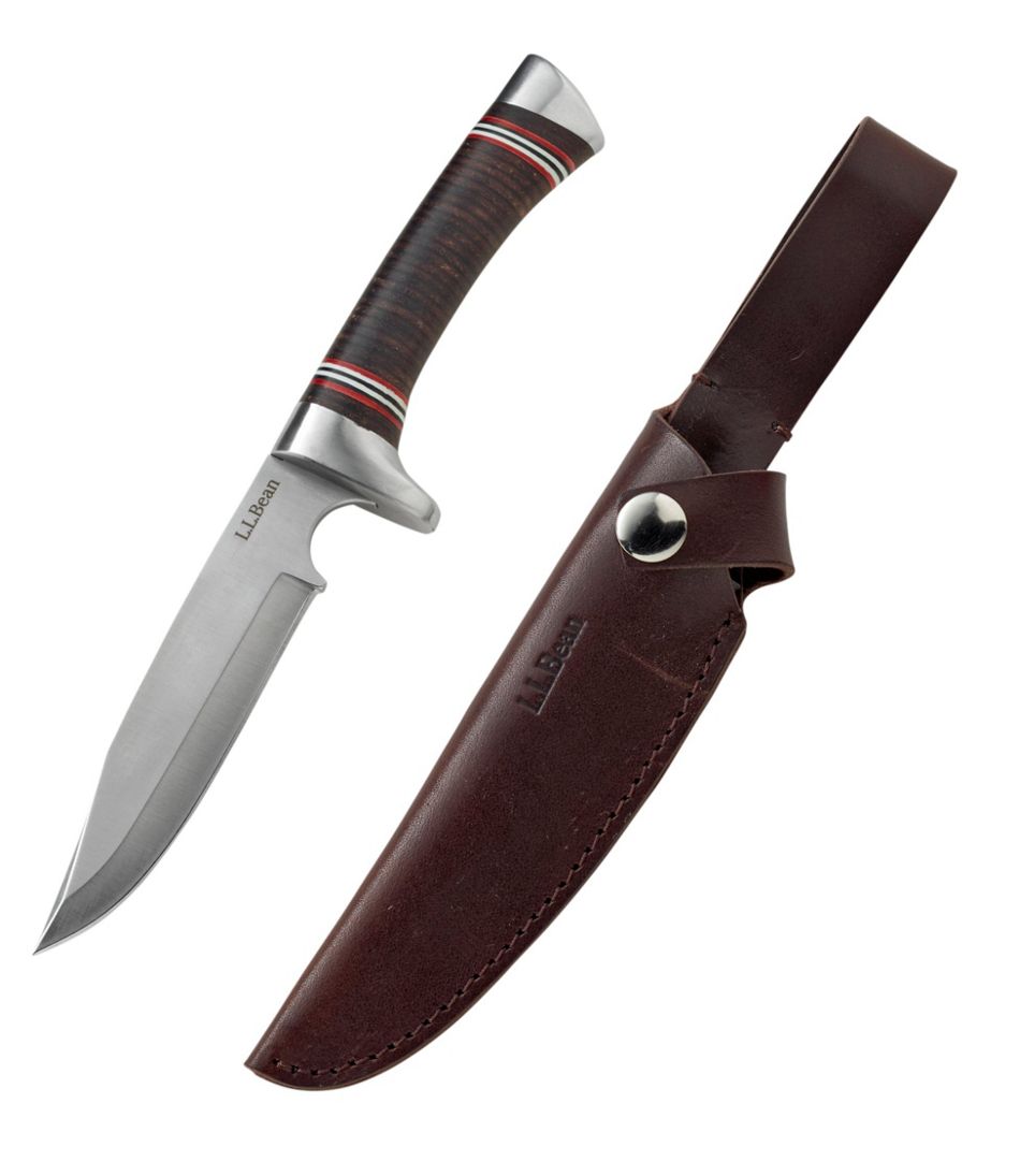Stacked Leather Hunting Knife