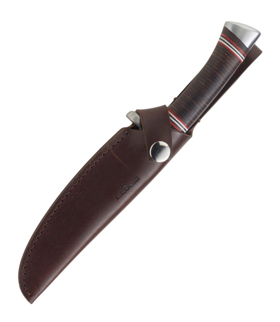 Stacked Leather Hunting Knife