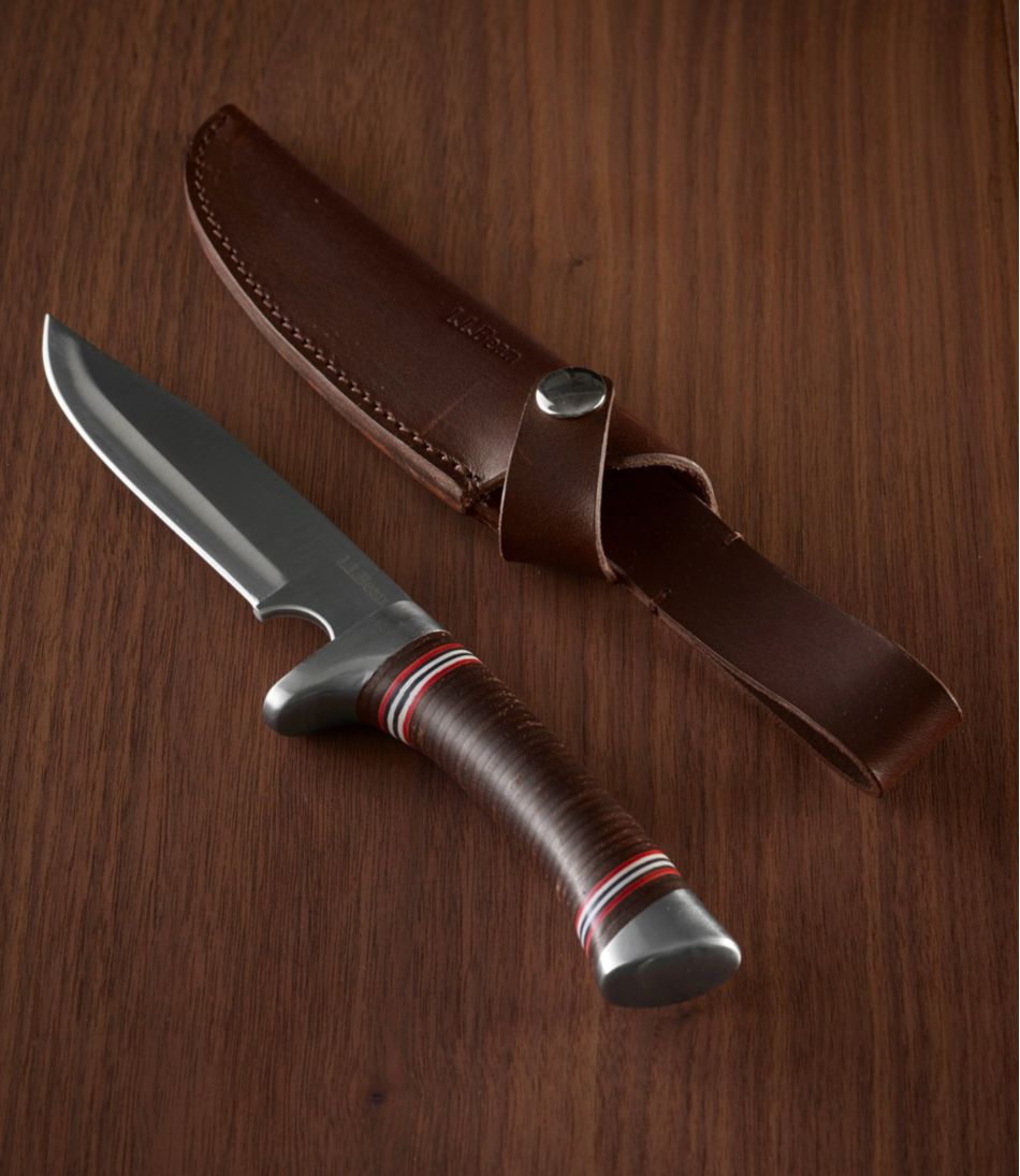 Stacked Leather Hunting Knife