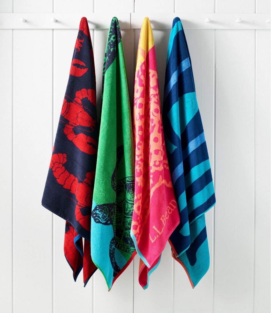 Seaside Beach Towel, Lobsters