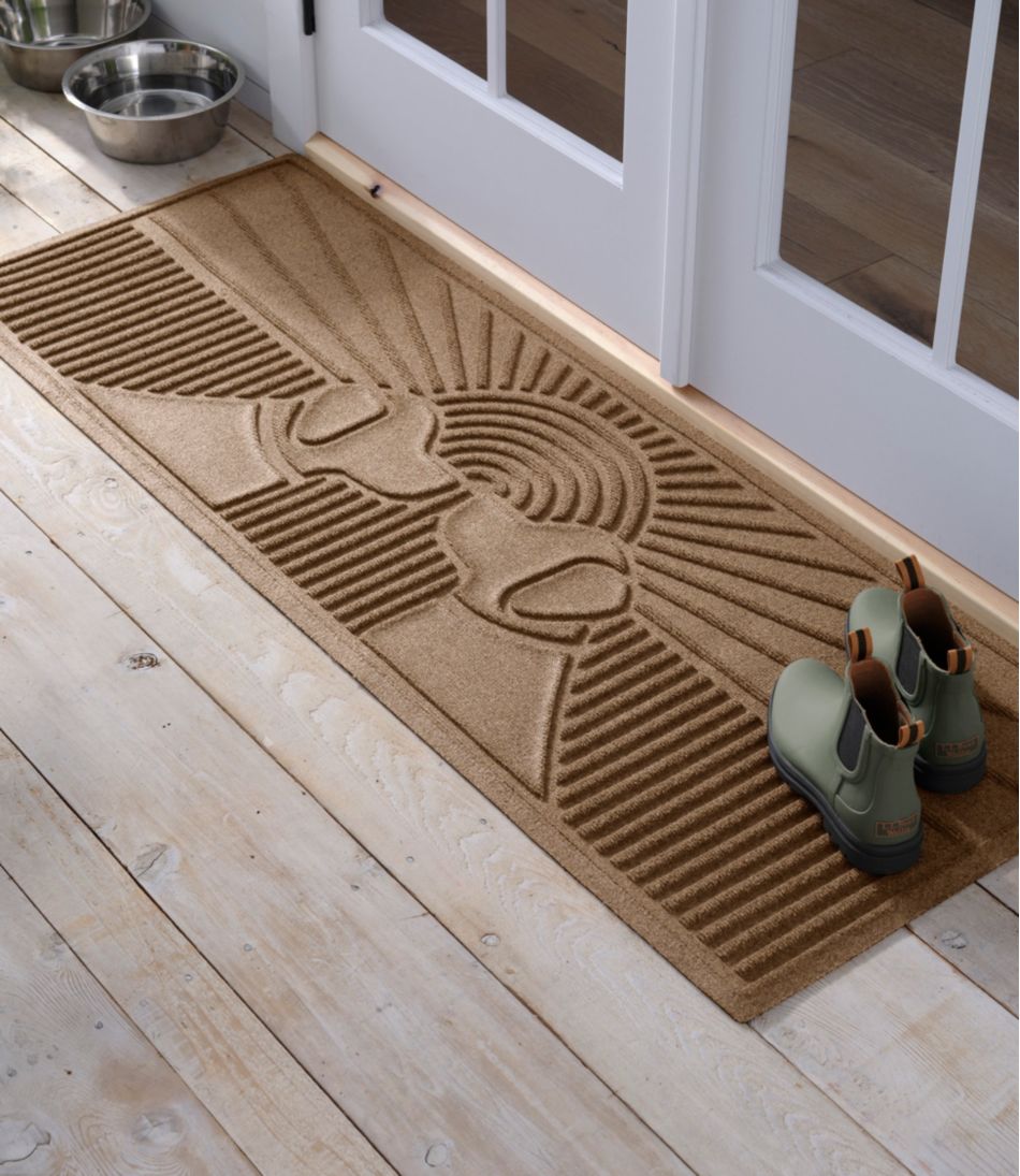 Everyspace Recycled Waterhog Wide Doormat, Sunrise Dogs