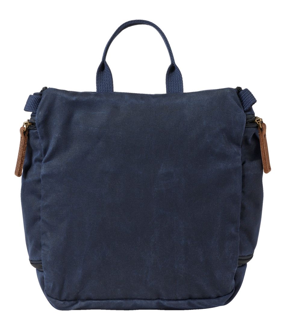 Waxed-Canvas Personal Organizer Toiletry Bag, Medium