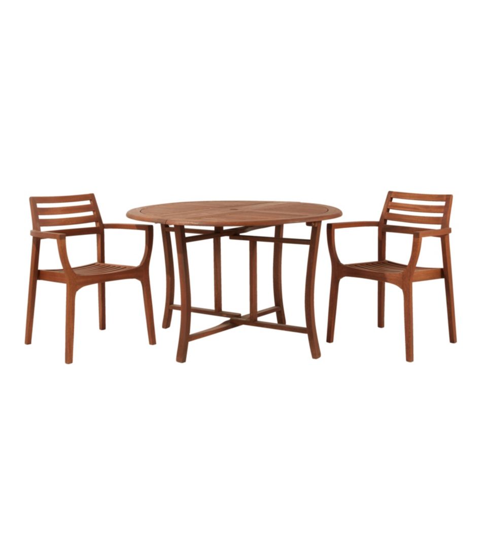 Eucalyptus Folding Table, Round