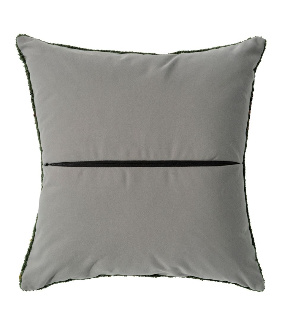 Indoor/Outdoor Hooked Pillow, Owls