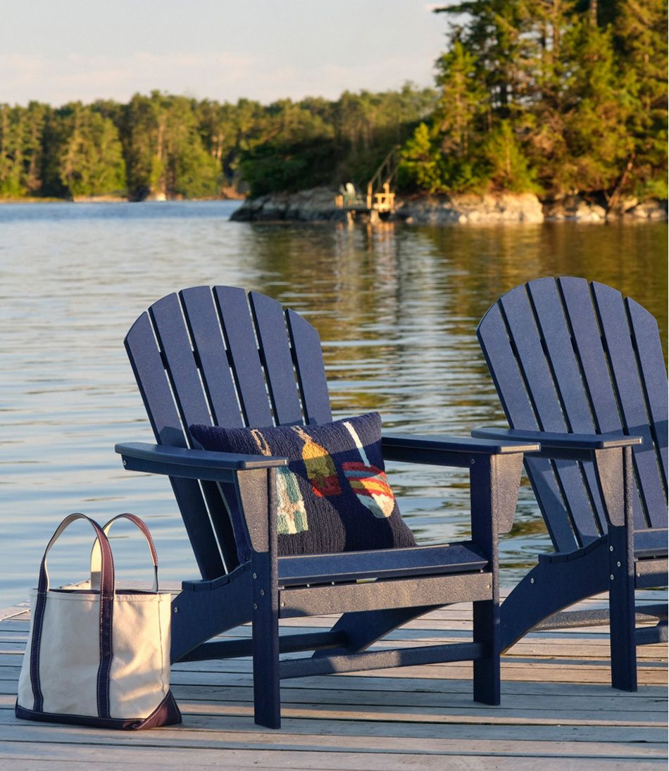 Indoor/Outdoor Hooked Pillow, Buoys