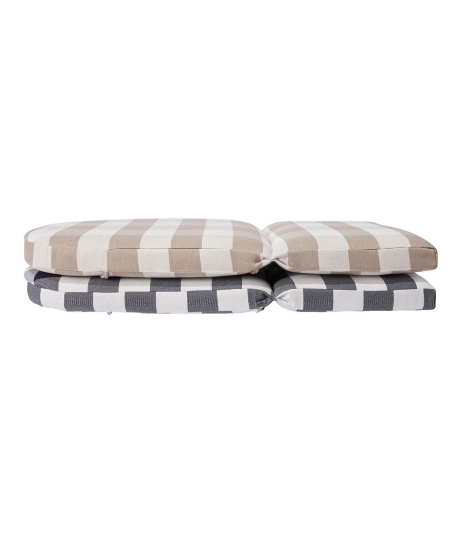 Adirondack Chair Seat and Back Cushion, Buffalo Plaid