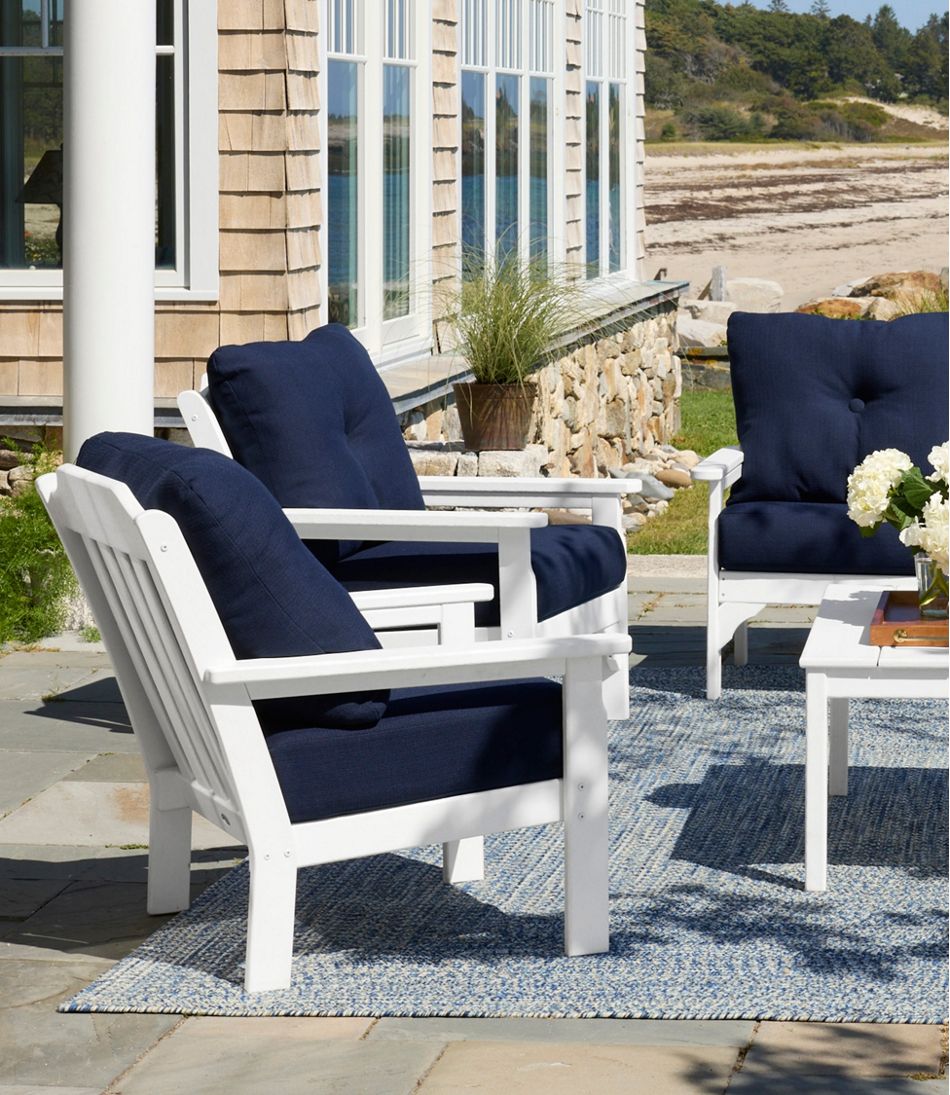 All-Weather Patio Chair with Textured Cushion