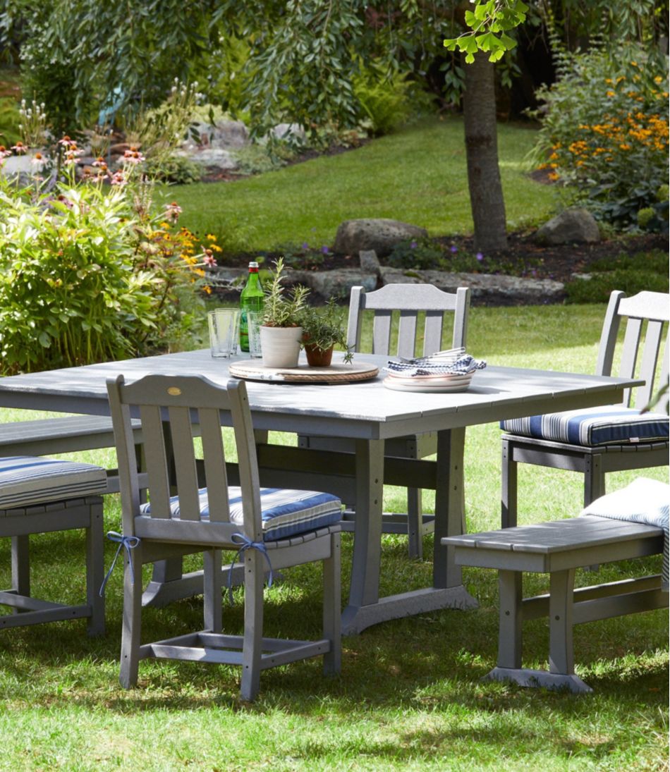 Casco Bay Cushion for All-Weather Armless/Folding Chair, Stripe