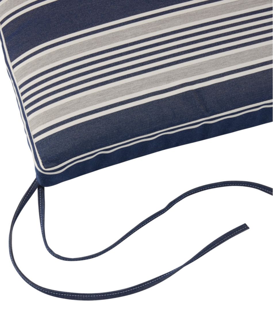 Casco Bay Cushion for All-Weather Armless/Folding Chair, Stripe