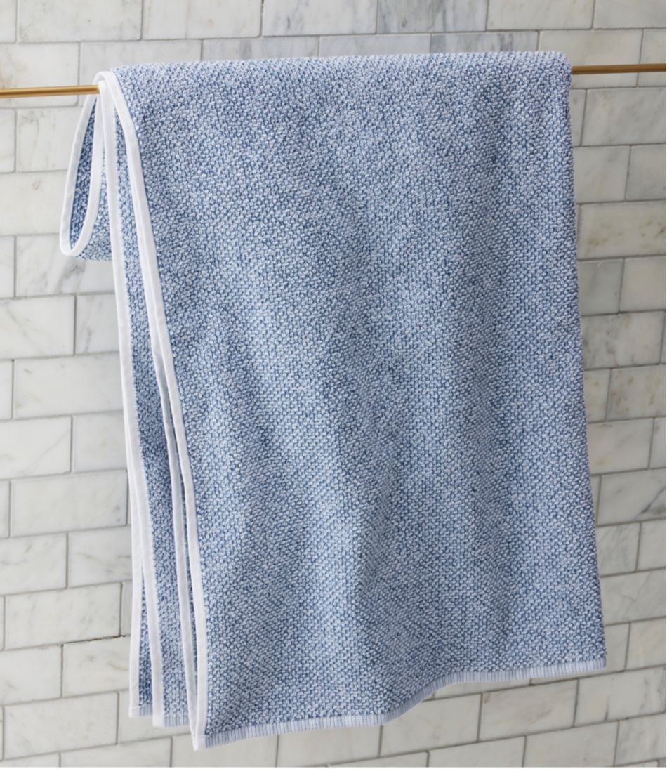 Organic Textured Cotton Towel Set, Marled