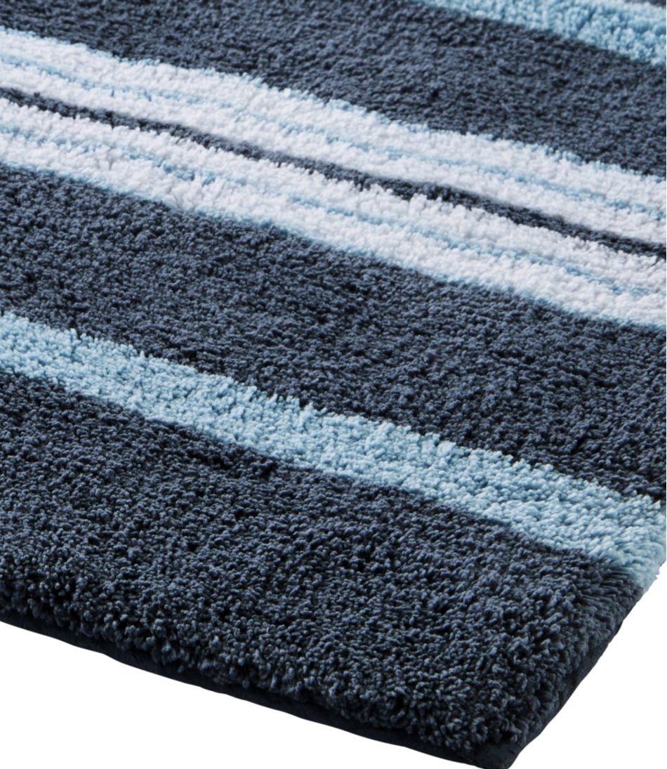 Premium Cotton Bath Mat, Multistripe