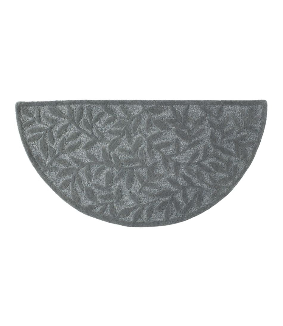 Wool Hearth Rug, Crescent, Leaf