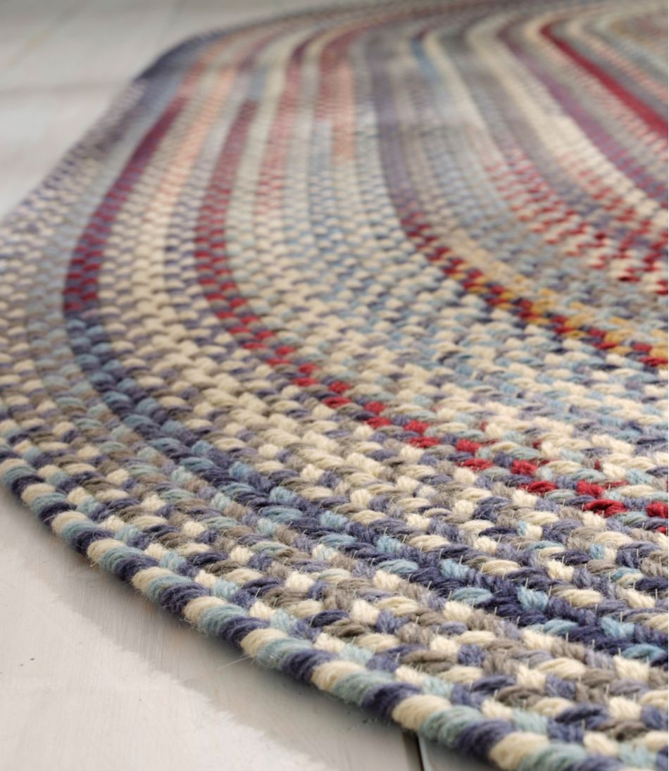 Braided Wool Rug, Oval