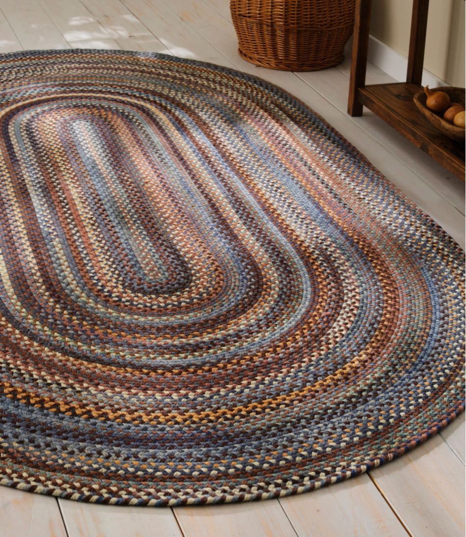 Braided Wool Rug, Oval