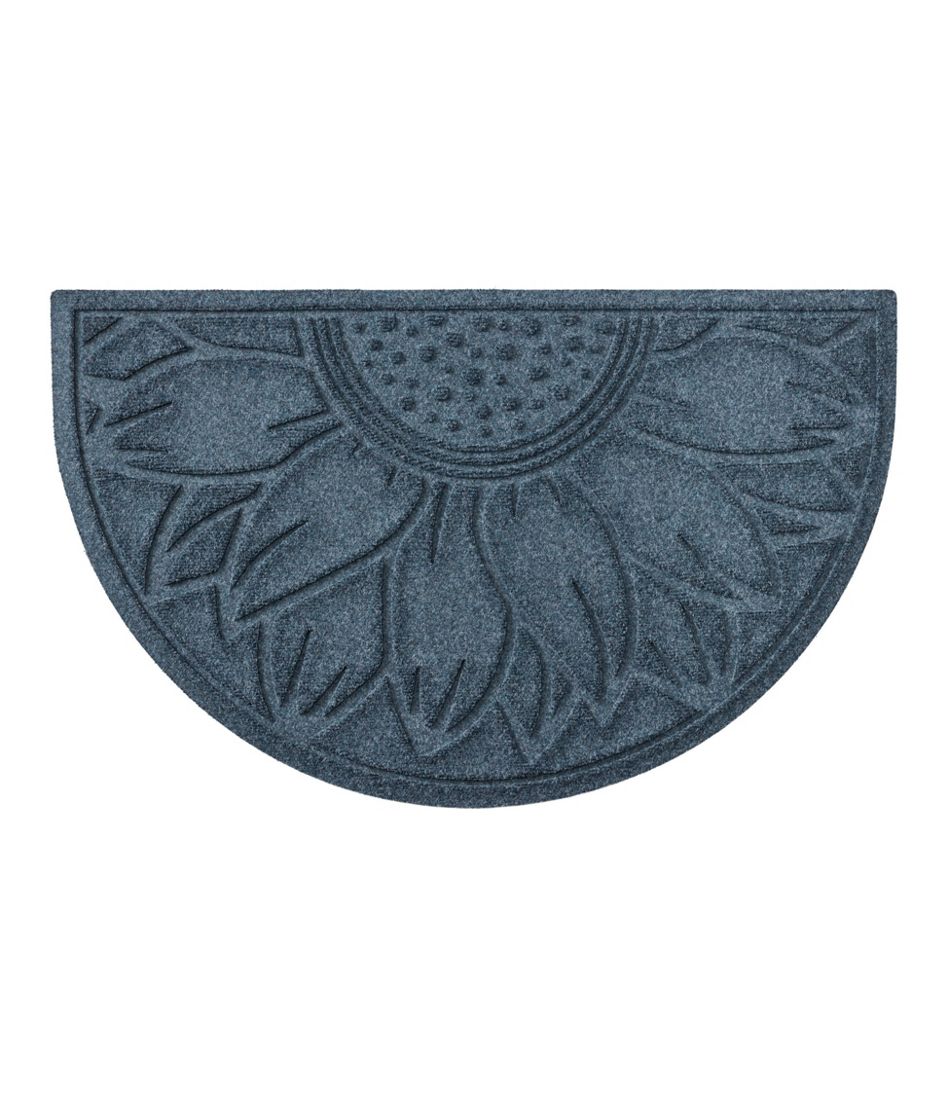 Everyspace Recycled Waterhog Doormat, Half Round, Sunflower