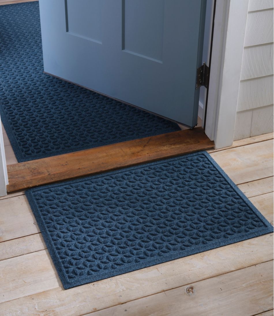 Heavyweight Recycled Waterhog Doormat, Blooming Circles