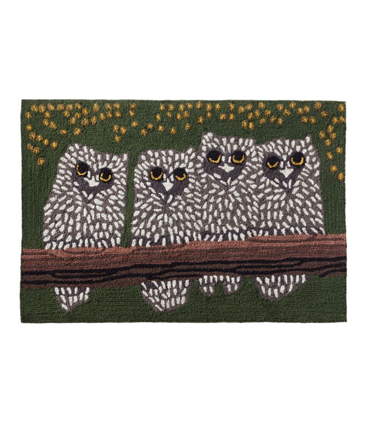 Indoor/Outdoor Vacationland Rug, Owls