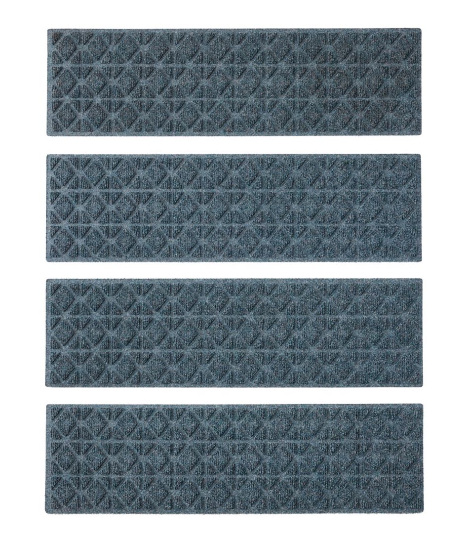 Everyspace Recycled Waterhog Mat, Stair Treads, Set of Four, Tiles