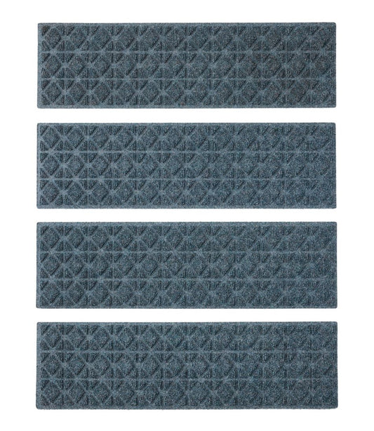 Everyspace Recycled Waterhog Mat, Stair Treads, Set of Four, Tiles