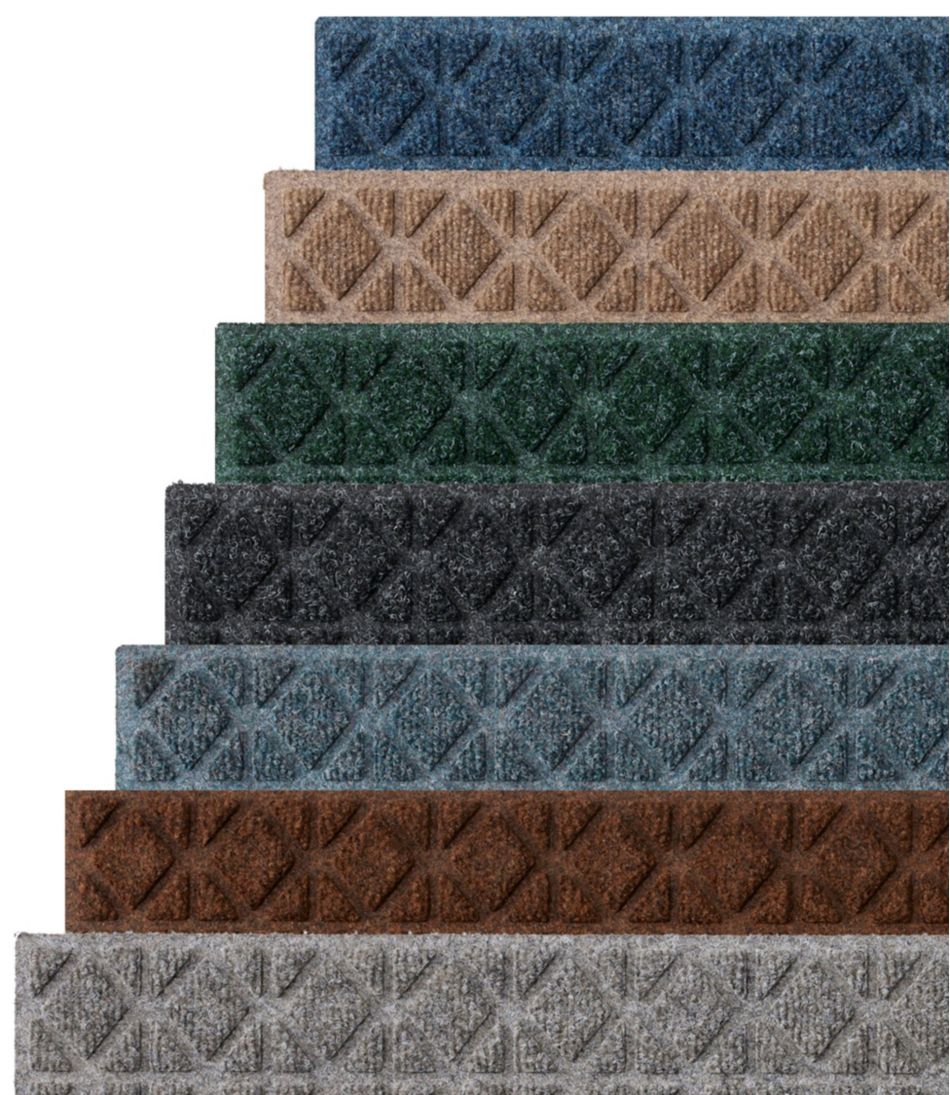 Everyspace Recycled Waterhog Mat, Stair Treads, Set of Four, Tiles