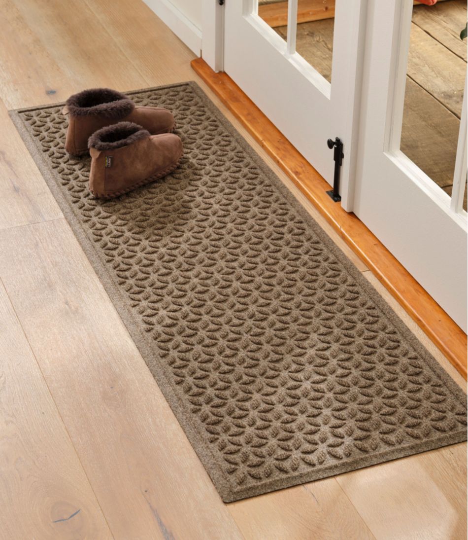 Heavyweight Recycled Waterhog Mat Runner, Blooming Circles