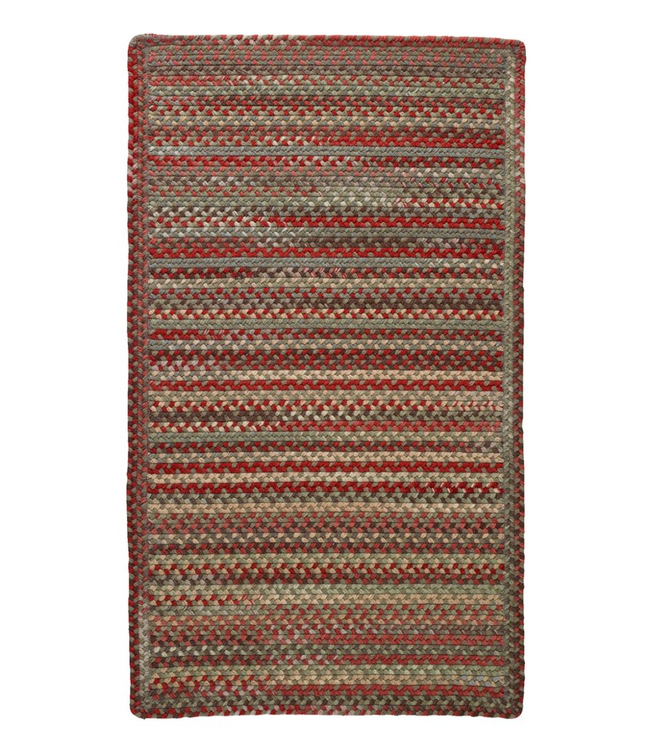 Braided Wool Rug, Horizontal Braid