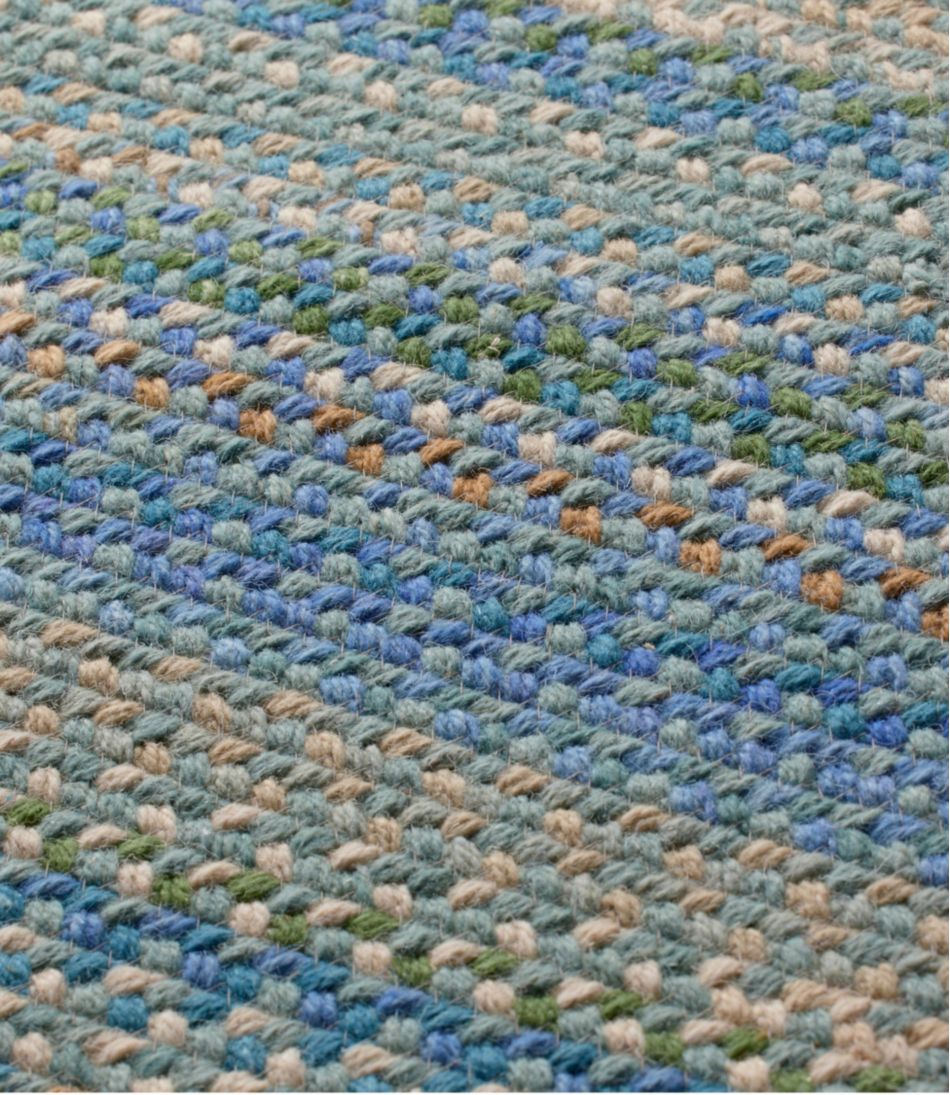 Braided Wool Rug, Horizontal Braid
