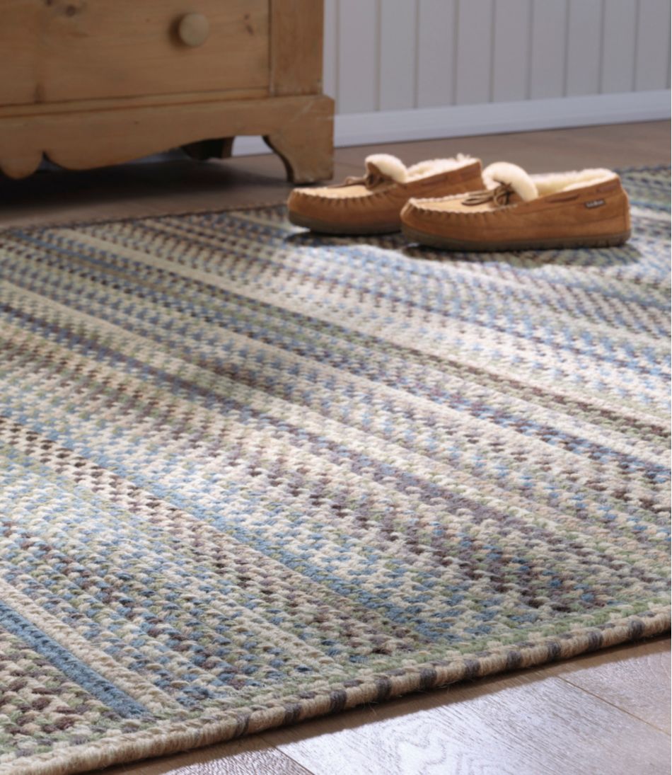 Braided Wool Rug, Horizontal Braid