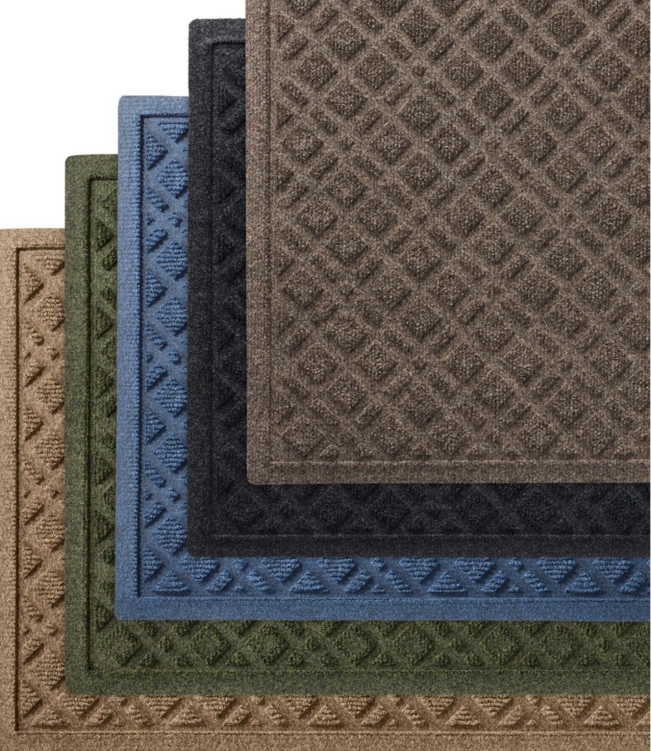 Heavyweight Recycled Waterhog Mat, Runner, Plaid