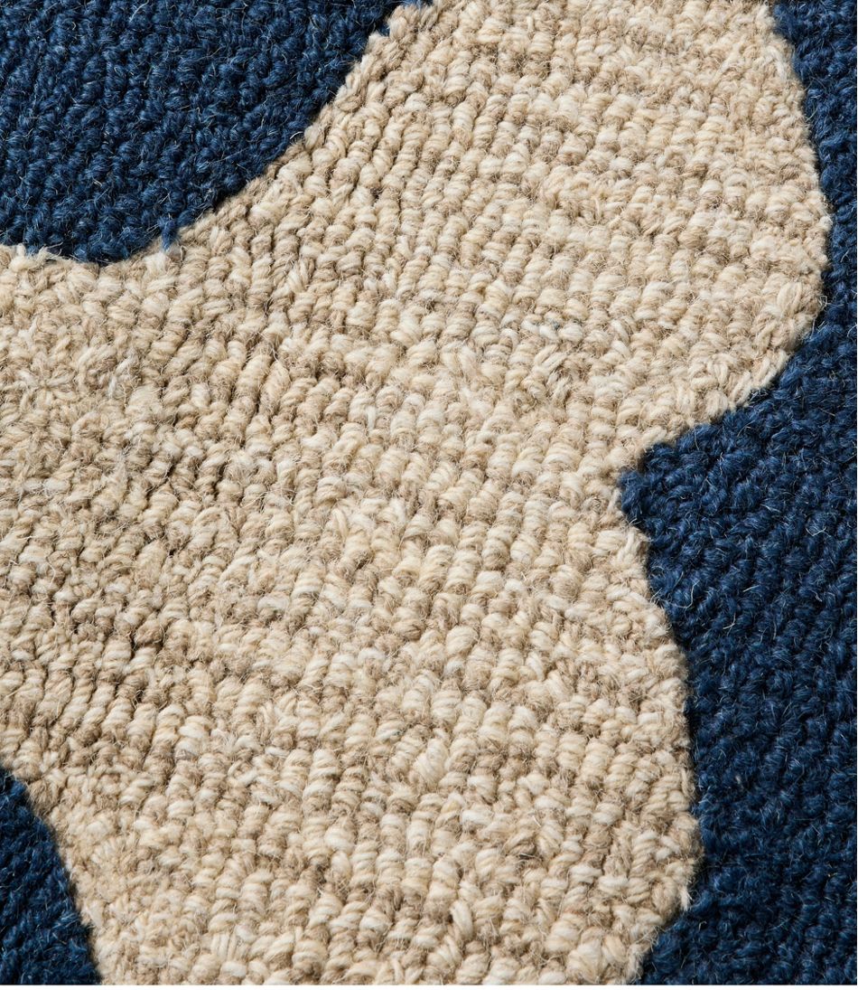 Wool Hooked Novelty Runner, Whale